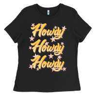 Black howdy howdy howdy Ladies Tee - JahusDesignShop