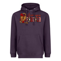 Plum love you forever olivia Heavyweight Hoodie - OliviaCreatesArt