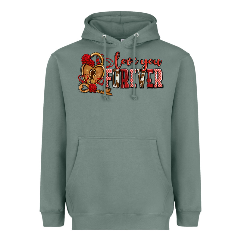 Love You Forever Olivia Heavyweight Hoodie by OliviaCreatesArt | Teevron