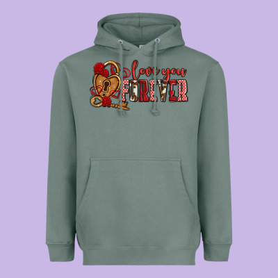 Love You Forever Olivia Heavyweight Hoodie Designed By Oliviacreatesart