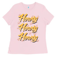 Bubblegum Pink howdy howdy howdy Ladies Tee - JahusDesignShop
