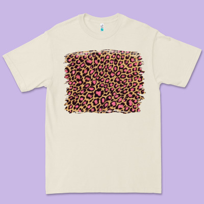 Leopard With Pink Glitter Premium Tee Designed By Artiststas