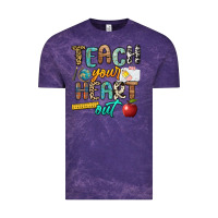 Cloud Purple teach your heart out Vintage Tee - NancyCooperArtShop