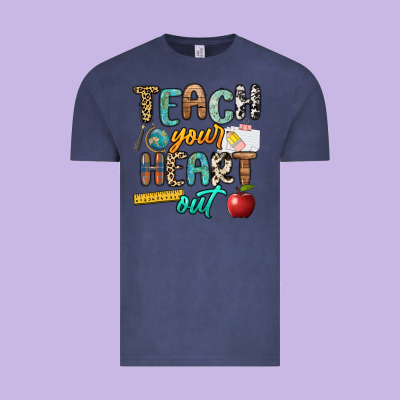 Teach Your Heart Out Vintage Tee Designed By Nancycooperartshop