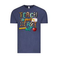 Vintage Denim teach your heart out Vintage Tee - NancyCooperArtShop