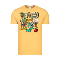 Vintage Mustard teach your heart out Vintage Tee - NancyCooperArtShop