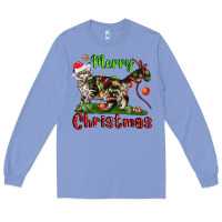 Maine Coon Cat Merry Christmas Long Sleeve Tee | Teevron