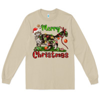 Mushroom maine coon cat merry christmas Long Sleeve Tee - LillyAllenDesigns