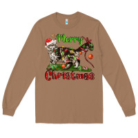 Toasted Coconut maine coon cat merry christmas Long Sleeve Tee - LillyAllenDesigns