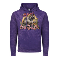 Cloud Purple cute but will fight you racoon western Vintage Hoodie - NancyCooperArtShop