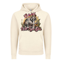 Vintage Artic cute but will fight you racoon western Vintage Hoodie - NancyCooperArtShop