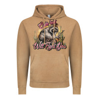 Vintage Camel cute but will fight you racoon western Vintage Hoodie - NancyCooperArtShop