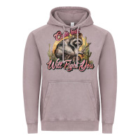 Vintage Zinc cute but will fight you racoon western Vintage Hoodie - NancyCooperArtShop