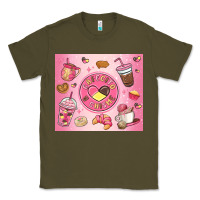 Army Green cafecito y chisme Classic Tee - MaliasSmallBusiness