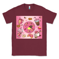 Burgundy cafecito y chisme Classic Tee - MaliasSmallBusiness