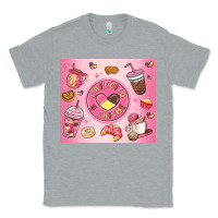 Heather Grey cafecito y chisme Classic Tee - MaliasSmallBusiness