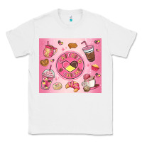 White cafecito y chisme Classic Tee - MaliasSmallBusiness