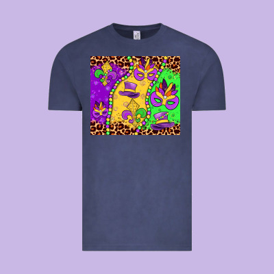Mardi Gras Vintage Tee Designed By Jahusdesignshop