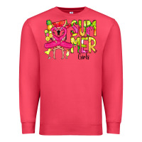 Cardinal Summer Girls Flamingo Premium Sweatshirt - CowCowDesign