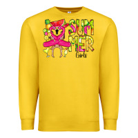 Lemon Summer Girls Flamingo Premium Sweatshirt - CowCowDesign