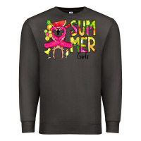 Smoke Summer Girls Flamingo Premium Sweatshirt - CowCowDesign