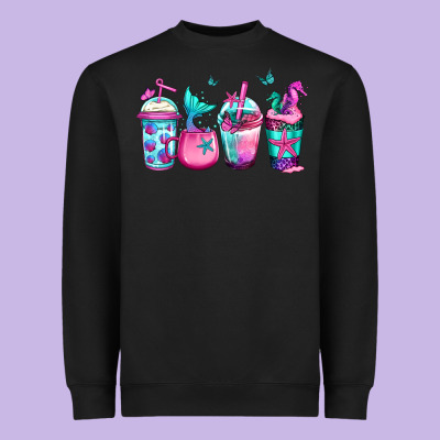 Mermaid Underwater Coffee Heavyweight Sweatshirt Designed By Jasminsmagicworld