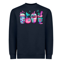 Navy mermaid underwater coffee Heavyweight Sweatshirt - Jasminsmagicworld