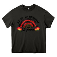 Asphalt me de la herencia hispana hand fan Heavy Core Tee - BundleAndBundleShop