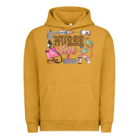 Pigment Peanut Butter Western Nurse Life Urban Hoodie - LillyAllenDesigns