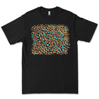 Black leopard with turquoise glitter Premium Tee - Artiststas