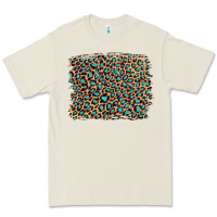 Bone leopard with turquoise glitter Premium Tee - Artiststas
