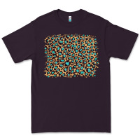 Plum leopard with turquoise glitter Premium Tee - Artiststas