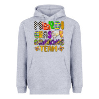 Heather Grey mardi gras drinking team with glasses olivia Heavyweight Hoodie - OliviaCreatesArt