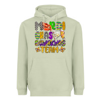 Matcha mardi gras drinking team with glasses olivia Heavyweight Hoodie - OliviaCreatesArt