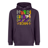 Plum mardi gras drinking team with glasses olivia Heavyweight Hoodie - OliviaCreatesArt