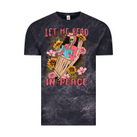 Cloud Black let me read in peace Vintage Tee - MaliasSmallBusiness