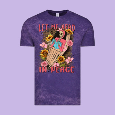 Let Me Read In Peace Vintage Tee Designed By Maliassmallbusiness