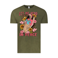 Vintage Olive let me read in peace Vintage Tee - MaliasSmallBusiness