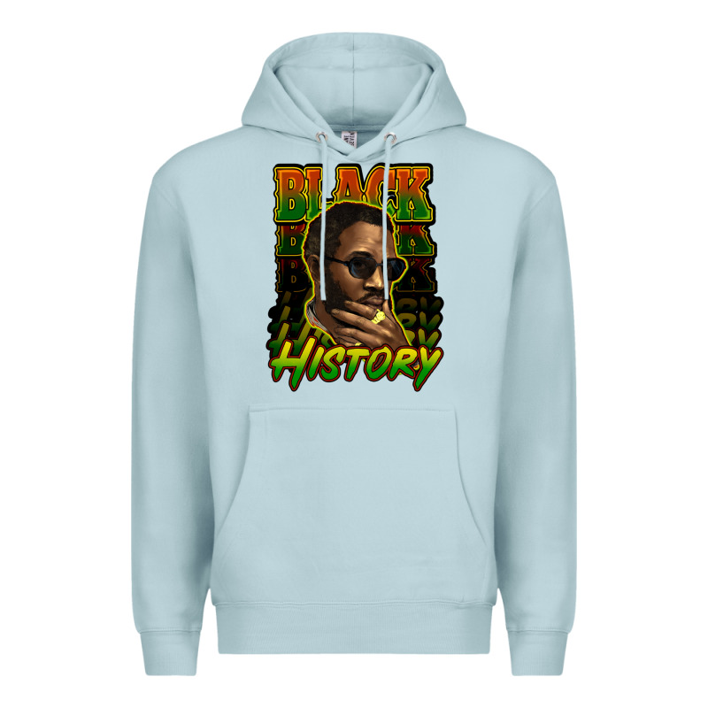 Black History Afro Man Premium Hoodie by HowdyJamesFarm | Teevron