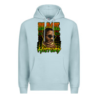Blue Mist Black history afro man Premium Hoodie - HowdyJamesFarm