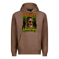 Chestnut Black history afro man Premium Hoodie - HowdyJamesFarm