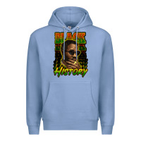 Colony Blue Black history afro man Premium Hoodie - HowdyJamesFarm