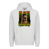 Dove Grey Black history afro man Premium Hoodie - HowdyJamesFarm