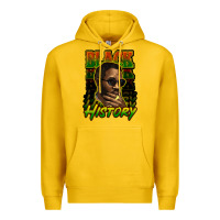 Lemon Black history afro man Premium Hoodie - HowdyJamesFarm