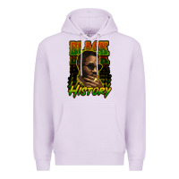 Lilac Black history afro man Premium Hoodie - HowdyJamesFarm