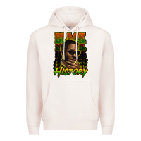 Pale Pink Black history afro man Premium Hoodie - HowdyJamesFarm