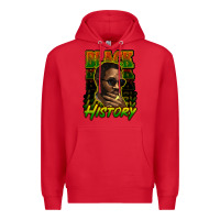 Red Black history afro man Premium Hoodie - HowdyJamesFarm