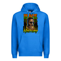 True Royal Black history afro man Premium Hoodie - HowdyJamesFarm