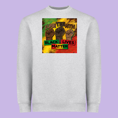 Juneteenth Black Lives Matter Mug  Coaster Heavyweight Sweatshirt Designed By Barkaloodesign