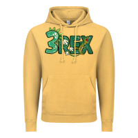 Vintage Mustard three rex Vintage Hoodie - MaliasSmallBusiness